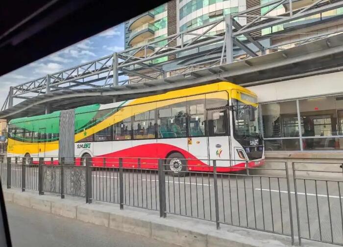 非洲首個純電動客車BRT項目正式通車