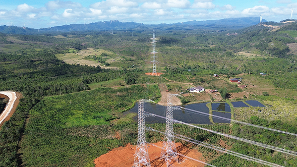 老撾孟松600兆瓦山地風(fēng)電工程圓滿完成倒送電